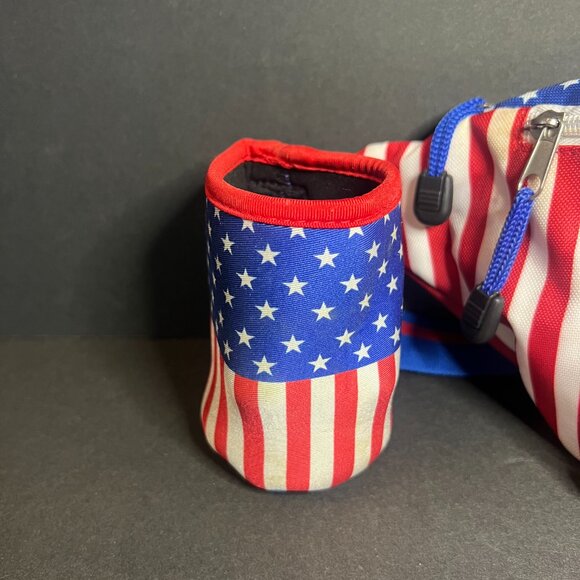 Tipsy Elves USA United States Stars & Stripes Freedom Fanny Pack & Button Pin - Picture 3 of 12